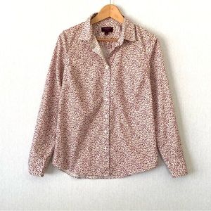 J Crew Liberty Arts Floral Print Cotton Shirt